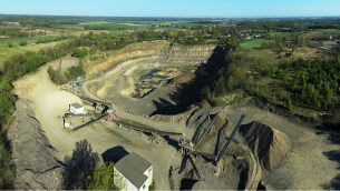 Fot. 1. Kopalnia bazaltu Rutki-Ligota, złoże Ligota Tułowicka