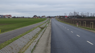 Fot. 1 Budowa drogi 2392P. Ważne połączenie gmin powiatu poznańskiego