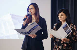 Marlena Machura i Anna Górska-Zychla podczas otwarcia konferencji
