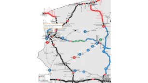apa z lokalizacją oddanej do ruchu obwodnicy Przecławia i Warzymic w ciągu DK13