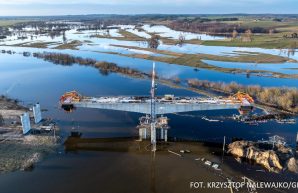 S61 Łomża Zachód - Kolno, budowa mostu na Narwi