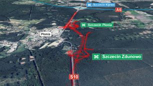 Image 3 - Wizualizacja przebiegu S10 szczecin Kijew-Zdunowo fot. GDDKiA